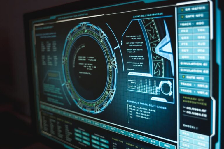 Abstrakte Sicherheitsanzeige als Symbol für kontrollierte KI-Zugriffe auf interne Systeme