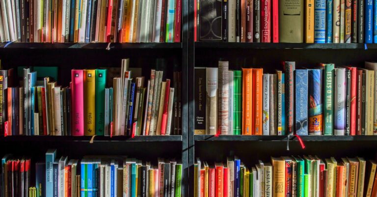 Bücherregale als Symbol für Servicekatalog, Verantwortung und KI-Governance im IT-Betrieb