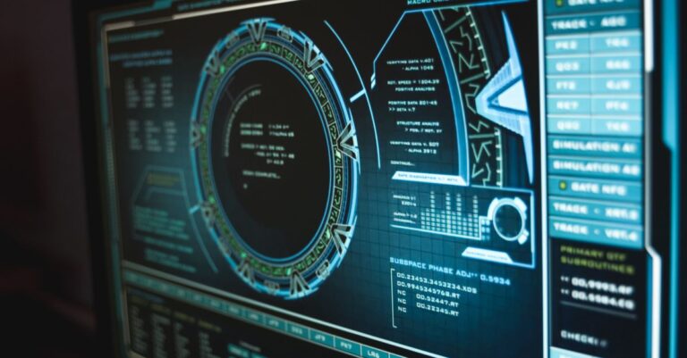Digitaler Sicherheitsbildschirm als Symbol für Sicherheitslogs, Zugriffsspuren und Incident-Aufklärung